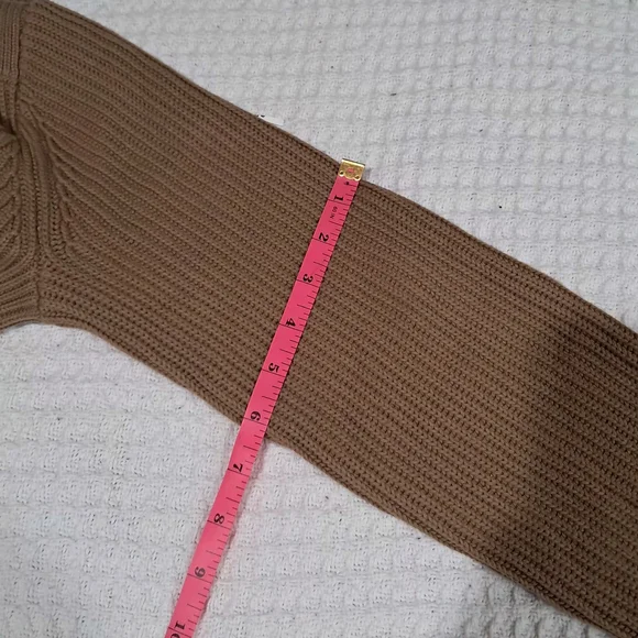 Tommy Hilfiger Beige Cable Knit Sweater For Women - Picture 5 of 13